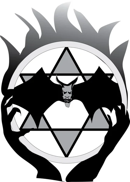 Symbole maléfique — Image vectorielle