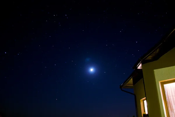 Nigth gökyüzü yıldızlarla Stok Fotoğraf