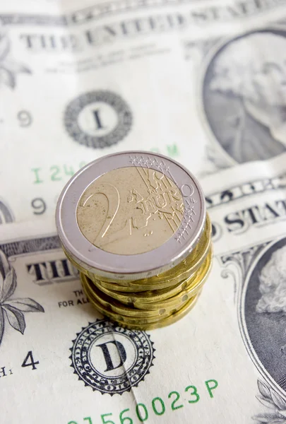 Monete euro — Foto Stock