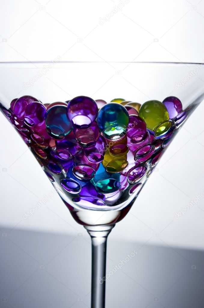 Martini with bubbles