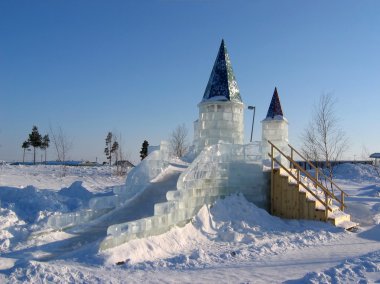 Ice palace. clipart