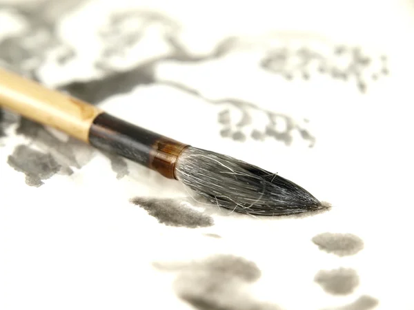 Chinese Ink Brush — Stock Photo, Image