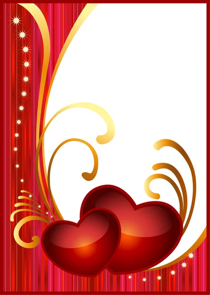Card for Valentine's day. — Stock Vector