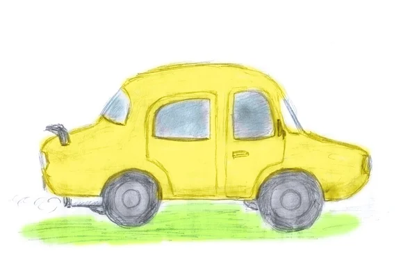 Concepto de coche, boceto — Foto de Stock