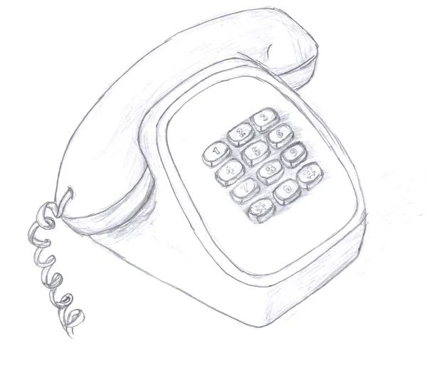 Szkic telefonu — Zdjęcie stockowe