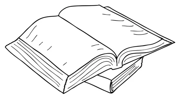 Opened book sketch — Διανυσματικό Αρχείο