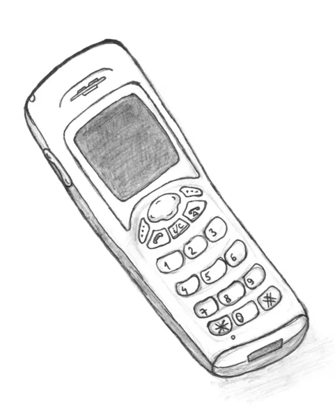 Phone sketch — Stock Photo, Image