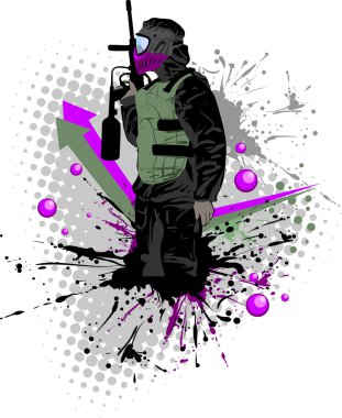 Paintball clipart