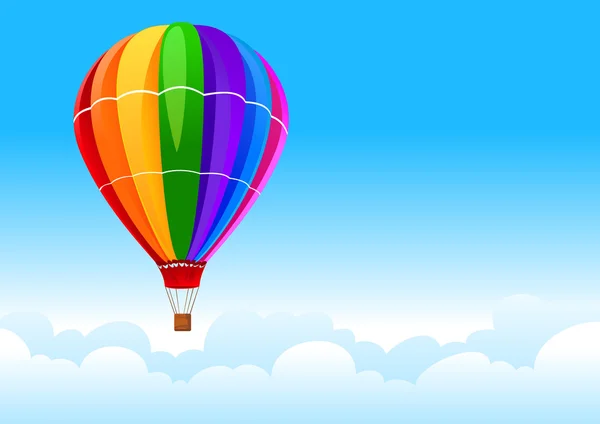 Balloon in sky — Stock Vector