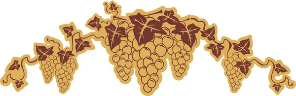 Symbolem winogron — Wektor stockowy