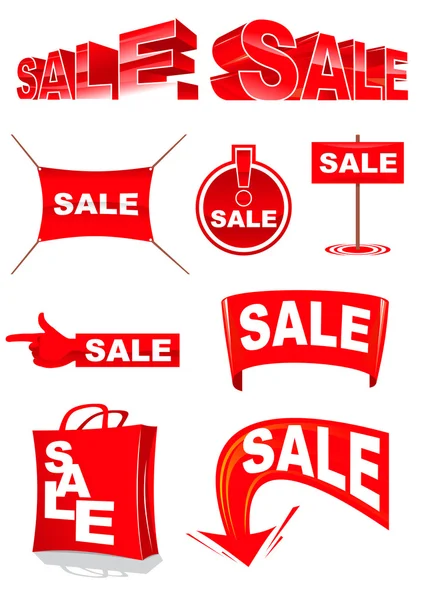Simboli vendita — Vettoriale Stock