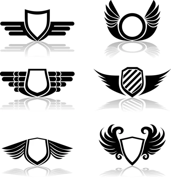 Set di icone scudo — Vettoriale Stock