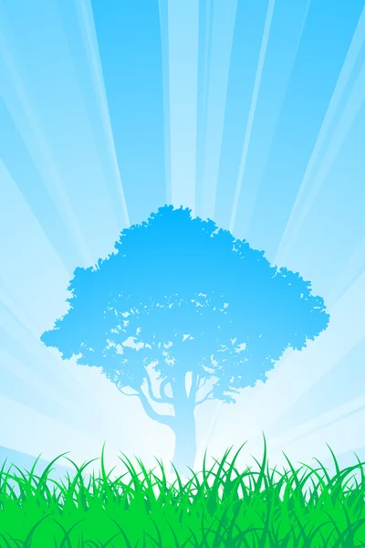 Stock vector Summer tree