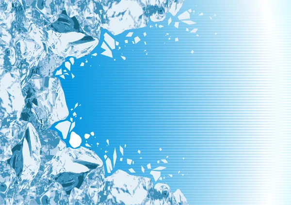 Rompiendo hielo — Vector de stock