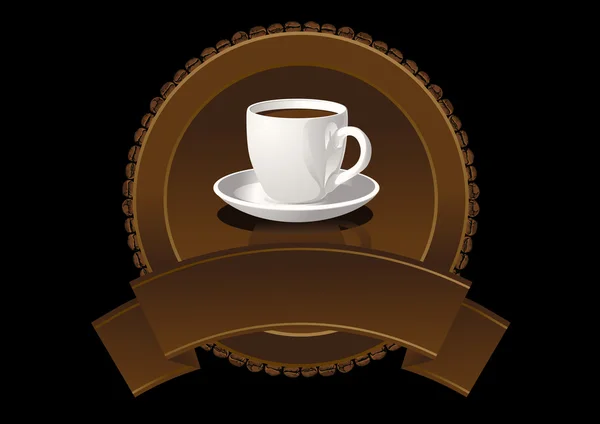 Étiquette café — Image vectorielle