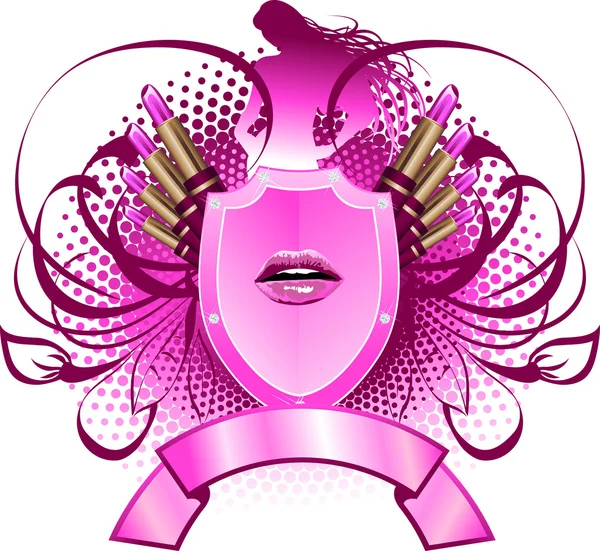 Emblème Glamour — Image vectorielle