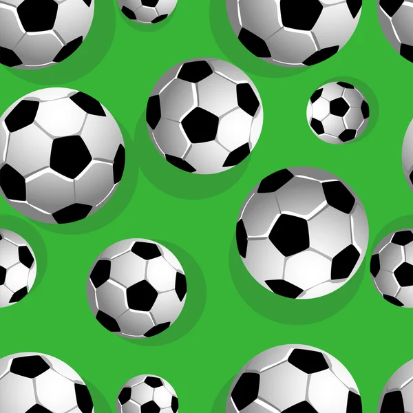 Fotbollar sömlösa — Stock vektor