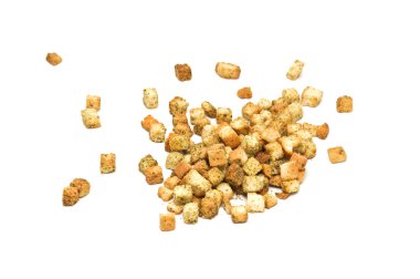 Isolated herbal croutons clipart