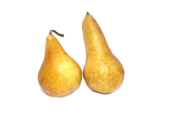 Двох ізольованих груші — стокове фото