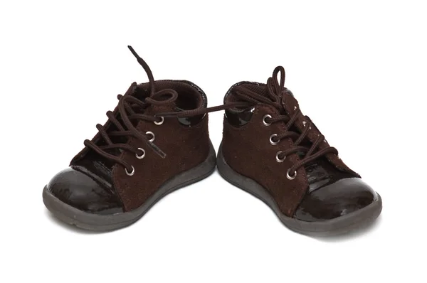 Brown baby boots — Stock Photo, Image