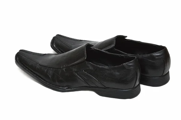 Svarta män skor — Stockfoto