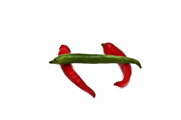 Hot chilli papričky — Stock fotografie