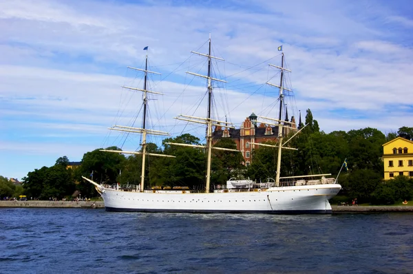 Stary jacht w Sztokholmie — Zdjęcie stockowe