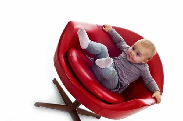 stock image Babygirl on a chair