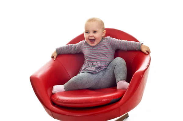 stock image Babygirl on a chair