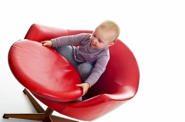 stock image Babygirl on a chair