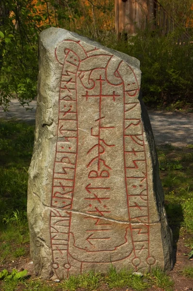 Pedra de runas antiga Fotografia De Stock