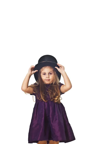 小さな少女の肖像画 ロイヤリティフリーのストック写真