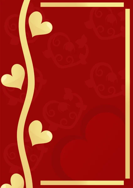The Valentine's Day postcard — Stock Vector