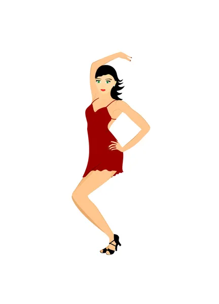 Femme dansante — Image vectorielle