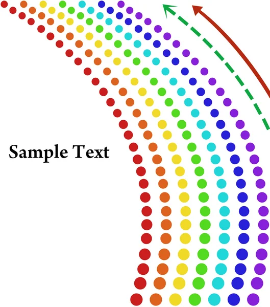 Bakgrund med rainbow cirklar — Stock vektor