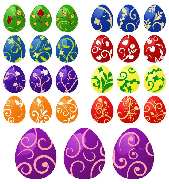 Ovos de Páscoa coloridos —  Vetores de Stock