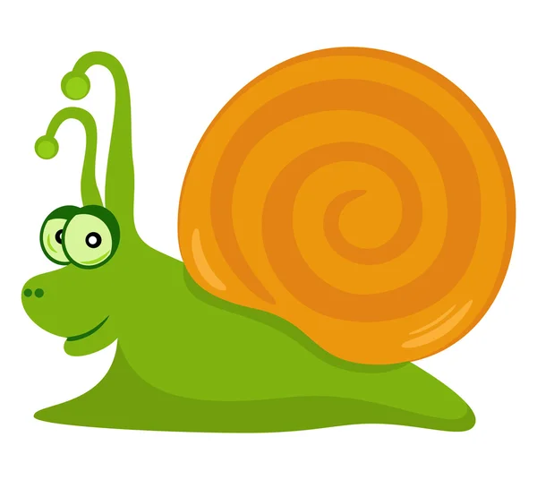 Funny Snail — Stock Vector