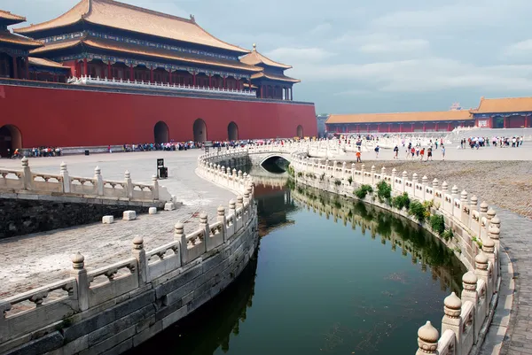 Verboden Stad in Peking Rechtenvrije Stockafbeeldingen