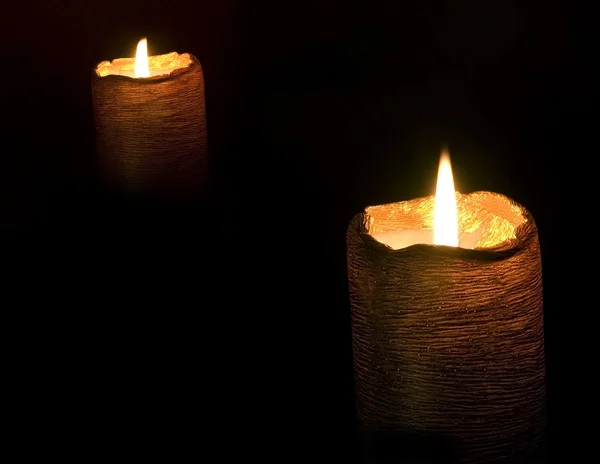 Dvojice svíček — Stock fotografie