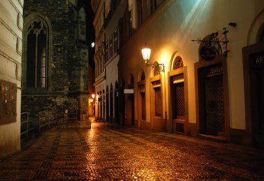 Night in Prague clipart