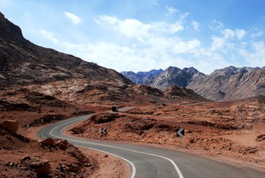 çöl kayalık yol