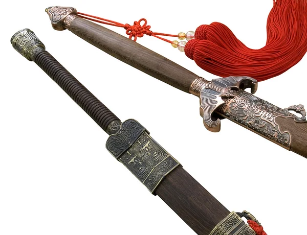 Espadas wushu chinesas — Fotografia de Stock