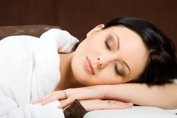 stock image Portrait of sleeping woman