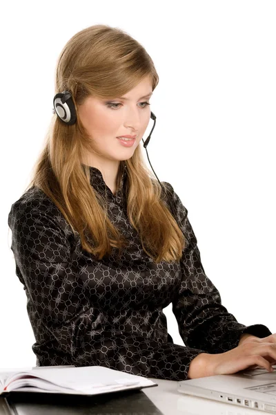 Business customer support operator woman — Stock Photo, Image