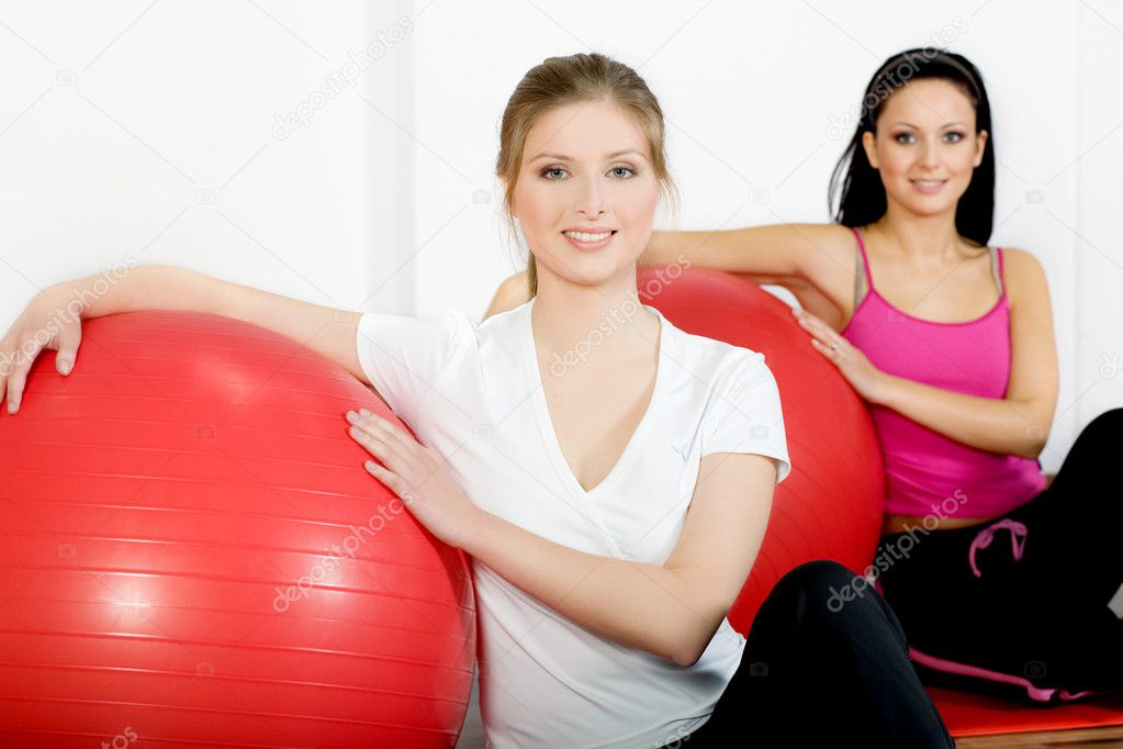 Women Doing Fitness Exercise Stock Photo By ©bdibdus 2221628