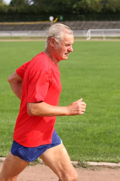 Senior runner — Stock Photo, Image