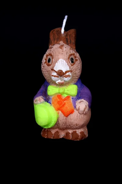 Rabbit-shaped candle — Stock Photo, Image