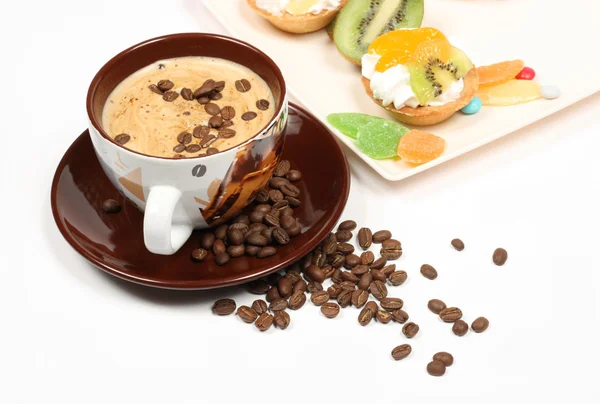 Kawa i deser — Zdjęcie stockowe