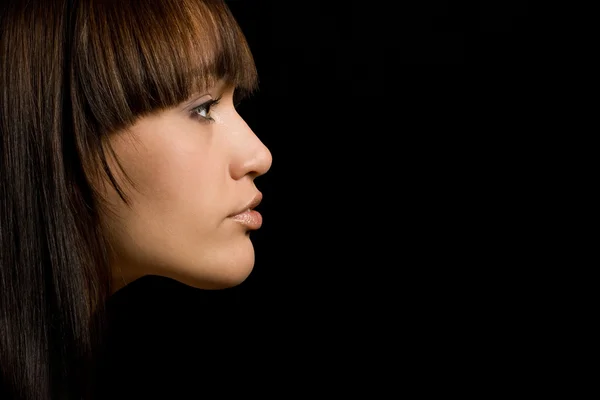 Stock image The young woman with а brown hair