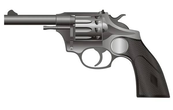 Revolver s černou rukojetí — Stock fotografie